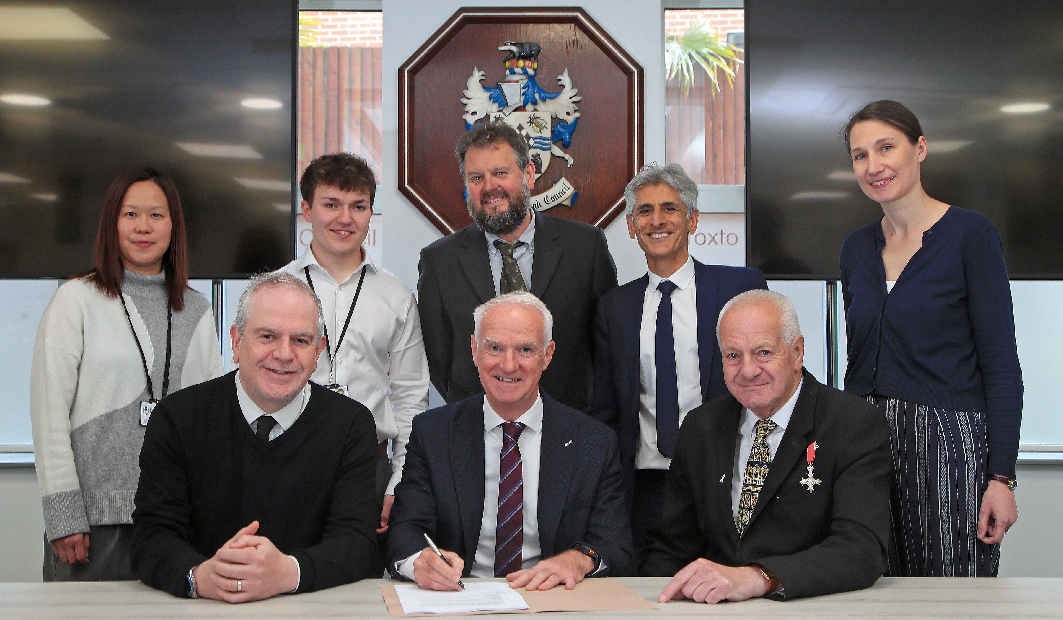 Housing contract being signed by PJ Homes and Broxtowe Borough Council