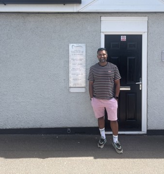 Sam outside Impressions Dental Care