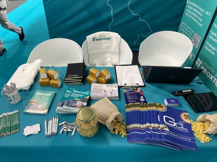 Broxtowe's Made In Broxtowe stand, with various materials promoting business in the Borough