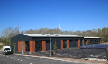The completed units and car park