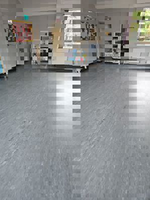 The new floor at Attenborough Village Hall