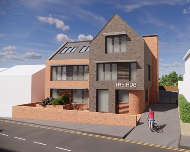 CGI image of the new community hub