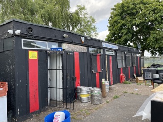 The current pavillion before demolition