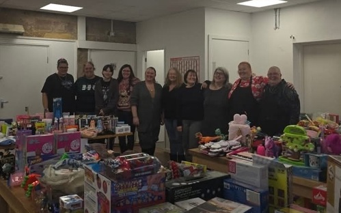 Volunteers at Chelsey's Cafe