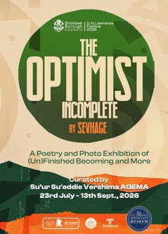 flyer for 'The Optimist' exhibition