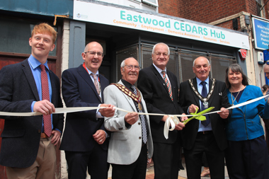 Ribbon cutting at the CEDARS hub