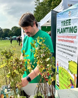 Tree planting stall at the 2024 green festival