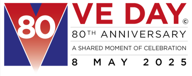 VE DAY 80th anniversary. A shared moment of celebration. 8 May 2025