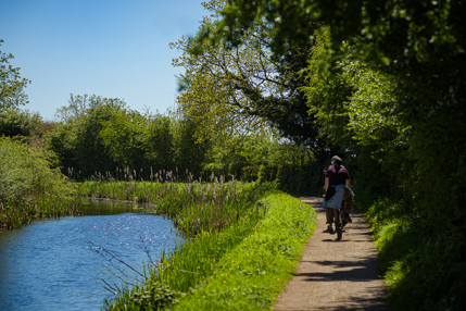 Some cycling along Nottingham canal in Cossall