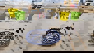 Dish ready for cleaning