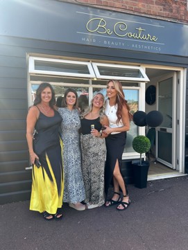 The owners of Be Couture outside the new shop