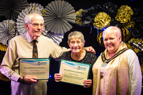 Brian and Beryl Hickling, winners of the Lifetime Achievement Award