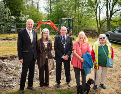 Representatives from Broxtowe and the Friends of Brinsley Headstocks
