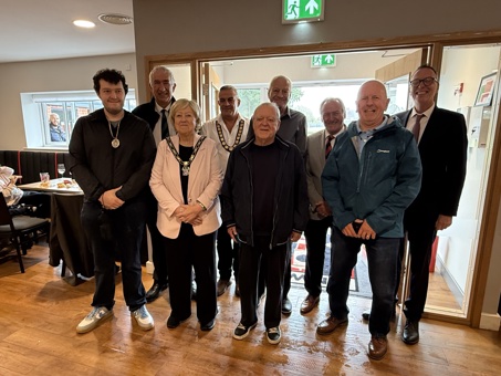 Representatives from Kimberley Miners’ Welfare Football Club, Kimberley Town Council and Broxtowe Borough Council