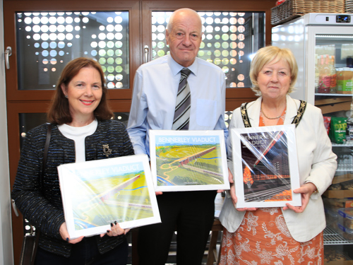 East Midlands Mayor Claire Ward, Broxtowe Borough Council Leader Milan Radulovic MBE, and Broxtowe Mayor Councillor Barbara Carr